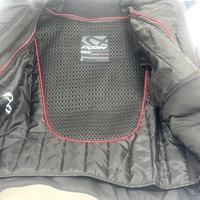 Ixon Vortex 2 Mens Riding Jacket Size M Leather CE Armor Black White Red