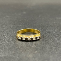 Ladies 18ct Yellow Gold Diamond Band Ring