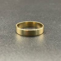 Unisex 9ct Yellow Gold Plain Band Ring