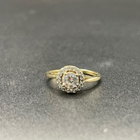 Ladies 9ct Yellow Gold Cubic Zirconia Ring