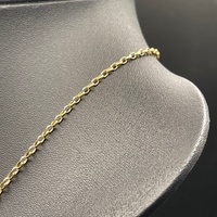 Ladies 9ct Yellow Gold Belcher Link & Purple Pendant