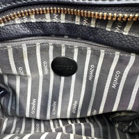 Mimco 60250329 Serene Crossbody Bag Black Pebbled Leather Rose Gold