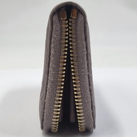 Authentic GUCCI Microguccissima Brown Leather Zip Around Wallet - 255452