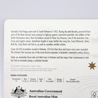 2023 $2 Vietnam War End 50th Anniversary C Mintmark Coloured UNC Coin