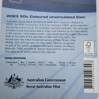 2023 60th Anniversary Of The Bathurst Great Race 50c Coloured Coin