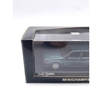 Minichamps 1:43 1981 Audi Quattro Green Metallic Diecast Model 430 019424