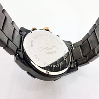 Chisel Alex 5829269 Mens Chronograph Black Stainless Steel Watch 100m WR