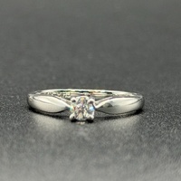 Ladies 10ct White Gold Diamond Engagement Ring