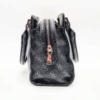 Guess Erica Triple Compartment Shoulder Bag Black Crossbody Strap