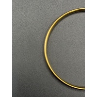 Ladies 9ct Yellow Gold Round Bangle