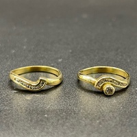 Ladies 18ct Yellow Gold Diamond Bridal Ring Set
