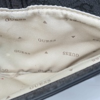 GUESS Black Logo Convertible Crossbody Shoulder Bag Gold Hardware