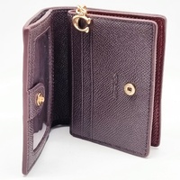 Coach Snap Wallet in Crossgrain Leather Dark Wine CCM75 Bifold