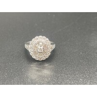 Ladies 14ct White Gold Diamond Ring (Pre-Owned)