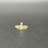 Ladies 9ct Yellow Gold Heart 'I LOVE YOU' Pendant