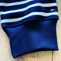 Tommy Hilfiger Placed Stripe 1/4 Zip Jumper XXL Men's Pullover Sweater Casual Knit Top