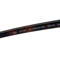 Ray-Ban RB3016F Clubmaster Classic Red Havana Green Lenses Sunglasses