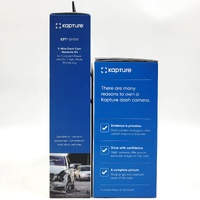 Kapture 592GPS Full HD Front & Rear Dash Cam Dual Camera Car DVR with GPS + 3 Wire Hardwire Kit