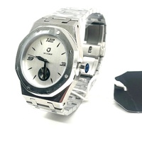 Uncle Jack Pioneer Steel Watch Unisex Silver Octagon Case Japan Quartz