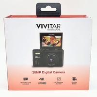 Vivitar Flip Screen Digital Camera Black 20MP 4K Ultra HD