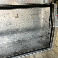 MW Ute Aluminium Tool Box Side Opening 1480mm Checker Plate with Key
