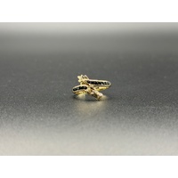 Unisex 9ct Yellow Gold Dragon Design Gemstone Ring