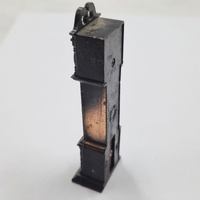 Antique Metal Pendulum Clock Pencil Sharpener Vintage Collectible Desk Decor