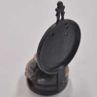 Antique Metal Pencil Sharpener Oil Lamp Vintage Miniature Collectible Desk Decor