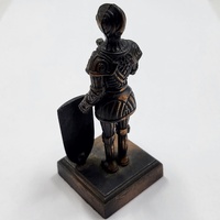 Antique Metal Pencil Sharpener Knight Warrior Medieval Collectible Desk Decor Vintage Style