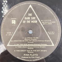 Pink Floyd Dark Side of the Moon 1973 Australian Quadraphonic LP Vinyl Record Gatefold Pressing