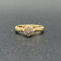 Ladies 9ct Yellow Gold Diamond Cluster Ring