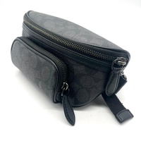 Coach Beck Belt Bag in Signature Canvas CK968 CHR Charcoal Black