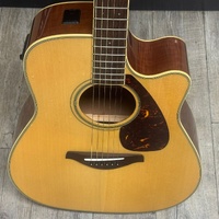 Yamaha FGX720SC 6 String Solid Top Acoustic Electric Guitar with Hard Case