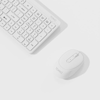 Tonic Silent Wireless Keyboard and Mouse Combo White USB 2.4GHz