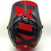 Fox Racing Neon V4 Motocross Riding Helmet with Spare Visor