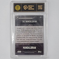 Topps Chrome The Mandalorian 2022 Armored & Ready #AR-1 Refractor ICG Mint 9 Star Wars Card