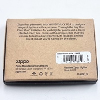 Zippo Woodchuck USA Leaf Design Windproof Lighter Collectible Pocket Lighter