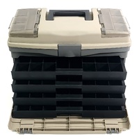 Plano 4 Drawer Tackle Box Top Compartment Lockable Tool Organizer