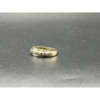 Ladies 9ct Yellow Gold Diamond Band Ring