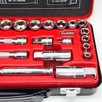 ToolPro 30pc 3/8" Drive Socket Set Metric SAE Ratchet Extension 667454