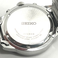 Seiko 4T53-00C8 Men's Chronograph Blue Dial Stainless Steel Watch