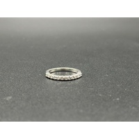 Ladies White Platinum Diamond Band Ring