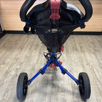 Clicgear Model 3.5+ Blue Foldable 3 Wheel Golf Push Cart Buggy