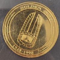 Franklin Mint Holden 50th Anniversary Commemorative Medal Slabbed Gold Gilded