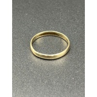 Unisex 9ct Yellow Gold Plain Wedding Band Ring