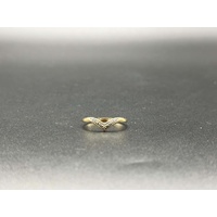 Ladies 9ct Yellow Gold Diamond Ring