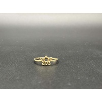 Ladies 9ct Yellow Gold Lotus Flower Ring