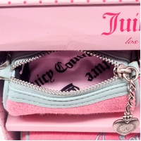 Juicy Couture Pink Lemonade Heritage 3pc Barrel Bag Gift Set Limited Edition