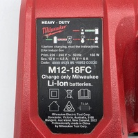 Milwaukee M12 M18 Corded Rapid Battery Charger M12-18FC 155W 50/60Hz 220-240V