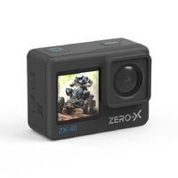 Zero-X ZX-40 4K UHD Action Camera with Dual Display and Wi-Fi